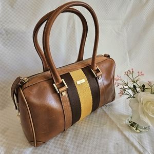 Authentic Gucci Brown Designer Leather Handbag
